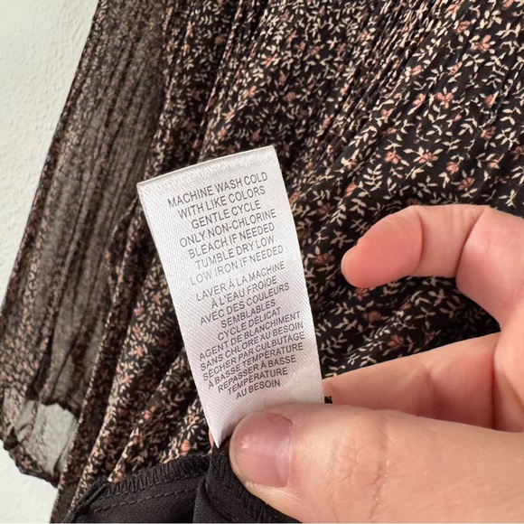 DR2 Ditsy Floral NEW Tunic Blouse 1X Bell Sleeve Coquette Boho Chic Top Festival - Picture 9 of 11